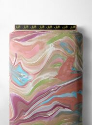 Flow abstract style with pink,brown colors