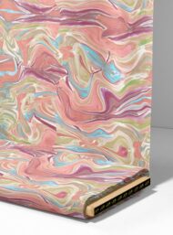 Flow abstract style with pink,brown colors - Image 4