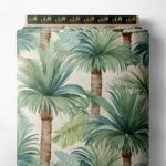 Palm nature style with green,brown colors