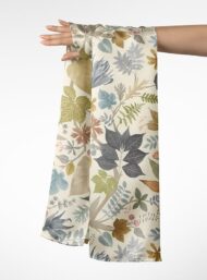 Leaf flower style with green,brown colors - Image 3