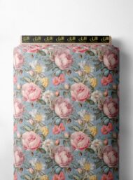 Petal flower style with pink,green colors