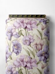 Petal flower style with pink,green colors