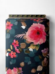 Petal flower style with pink,green colors