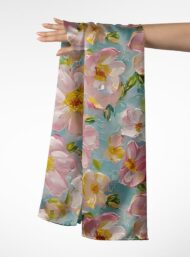 Bloom flower style with pink,yellow colors - Image 3