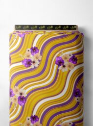 Petal flower style with yellow,white colors