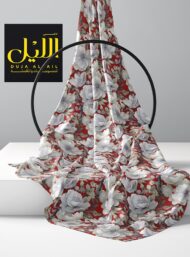 Bloom flower style with white, red colors - Image 2