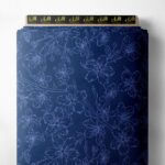 Petal flower style with blue colors