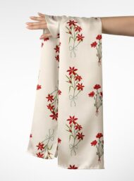 Bloom flower style with red, green colors - Image 3