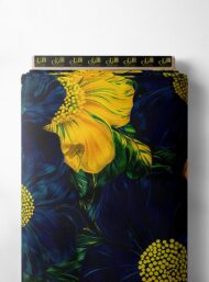 Petal flower style with yellow,green colors