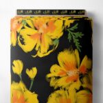 Petal flower style with yellow,green colors