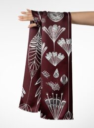 Leaf flower style with brown, white colors - Image 3