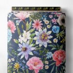 Petal flower style with pink,green colors