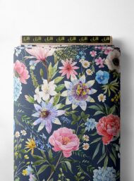 Petal flower style with pink,green colors