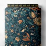 Petal flower style with green,orange colors