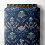 Petal flower style with blue,pink colors