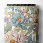 Petal flower style with pink,green colors