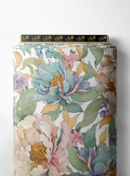Petal flower style with pink,green colors