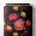 Bloom flower style with pink,red colors