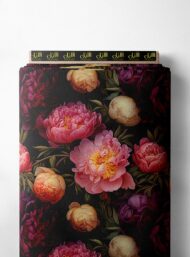 Bloom flower style with pink,red colors