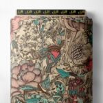 Leaf flower style with pink,green colors