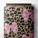 Bow flower style with pink,brown colors