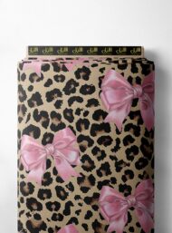 Bow flower style with pink,brown colors