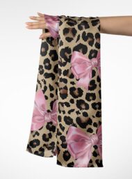 Bow flower style with pink,brown colors - Image 3