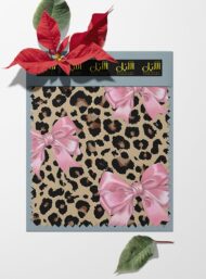 Bow flower style with pink,brown colors - Image 6