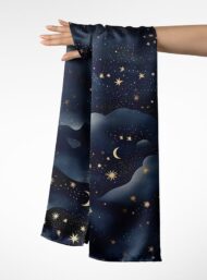 Moon ocean and sky style with black,blue colors - Image 3