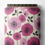 Bloom flower style with pink,red colors