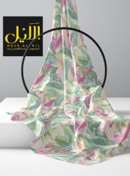 Leaf nature style with green,pink colors - Image 2