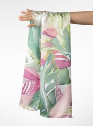 Leaf nature style with green,pink colors - Image 3