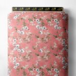 Bloom flower style with pink,white colors