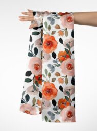 Rose flower style with pink,orange colors - Image 3