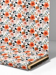 Rose flower style with pink,orange colors - Image 4