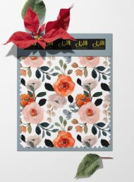 Rose flower style with pink,orange colors - Image 6