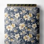 Petal flower style with yellow,grey colors