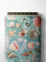 Shell ocean and sky style with pink,white colors