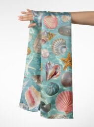 Shell ocean and sky style with pink,white colors - Image 3