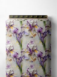 Petal flower style with white,green colors