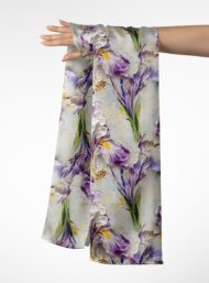 Petal flower style with white,green colors - Image 3