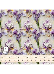 Petal flower style with white,green colors - Image 5