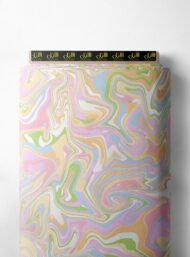 Swirl abstract style with pink,green colors