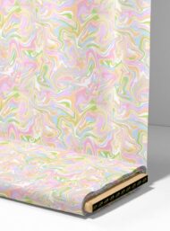 Swirl abstract style with pink,green colors - Image 4