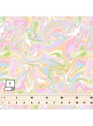 Swirl abstract style with pink,green colors - Image 5