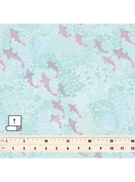 Fish ocean and sky style with blue,pink colors - Image 5