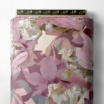 Petal flower style with pink,white colors