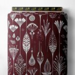 Petal flower style with white, red colors