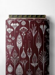 Petal flower style with white, red colors