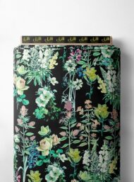 Leaf flower style with green,pink colors